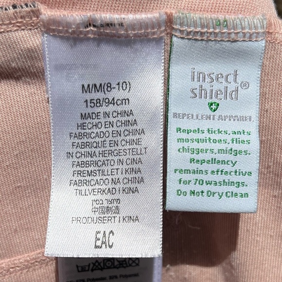 🌻Exofficio Neutral Insect Shield Repellant Long Sleeve Hooded Shirt Size Medium - Picture 11 of 11